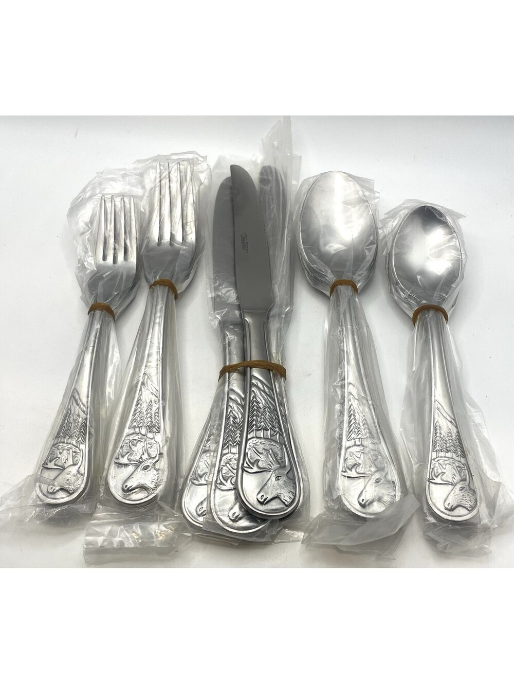 Cambridge CARIBOU Stainless China 20 Piece Set (4) 5 Piece Place Settings